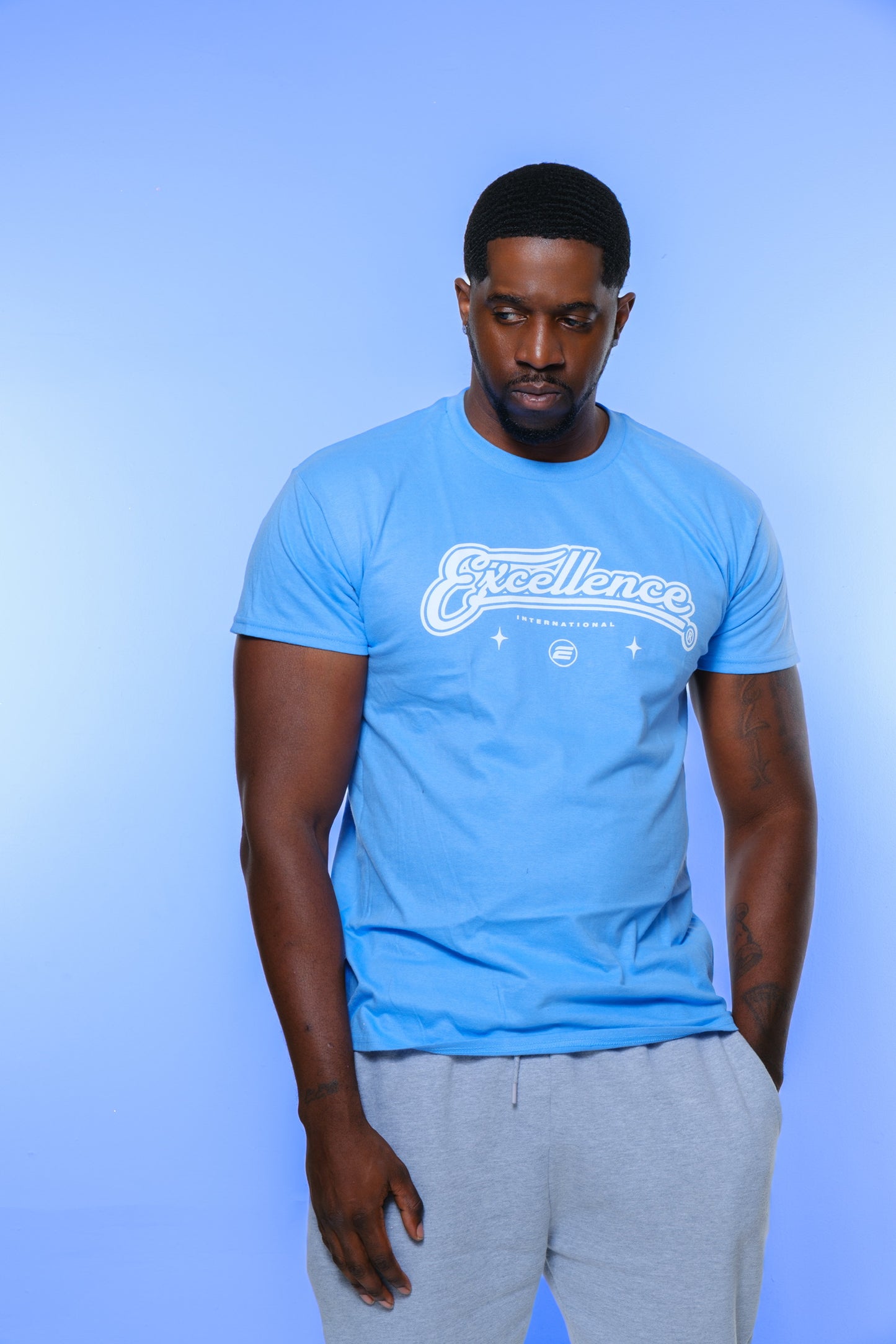 Sky blue excellence t-shirt