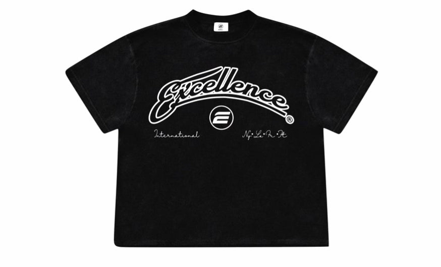 International Excellence T-shirt (black and white )